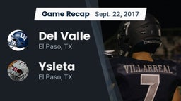 Recap: Del Valle  vs. Ysleta  2017