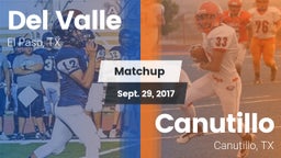 Matchup: Del Valle High vs. Canutillo  2017