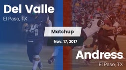 Matchup: Del Valle High vs. Andress  2017