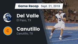 Recap: Del Valle  vs. Canutillo  2018