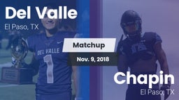 Matchup: Del Valle High vs. Chapin  2018