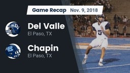 Recap: Del Valle  vs. Chapin  2018