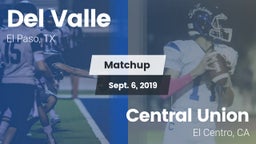Matchup: Del Valle High vs. Central Union  2019