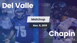 Matchup: Del Valle High vs. Chapin  2019