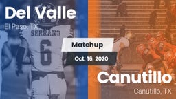 Matchup: Del Valle High vs. Canutillo  2020