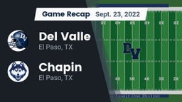 Recap: Del Valle  vs. Chapin  2022