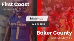 Matchup: First Coast High vs. Baker County  2018