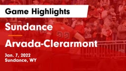 Sundance  vs Arvada-Clerarmont Game Highlights - Jan. 7, 2022