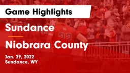 Sundance  vs Niobrara County  Game Highlights - Jan. 29, 2022