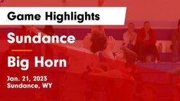 Sundance  vs Big Horn  Game Highlights - Jan. 21, 2023