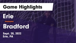 Erie  vs Bradford Game Highlights - Sept. 28, 2022