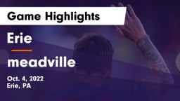 Erie  vs meadville Game Highlights - Oct. 4, 2022