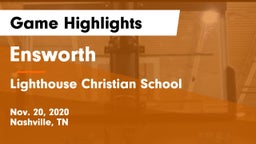 Ensworth  vs Lighthouse Christian School Game Highlights - Nov. 20, 2020
