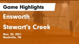 Ensworth  vs Stewart's Creek  Game Highlights - Nov. 20, 2021