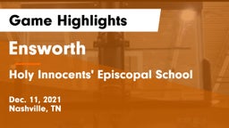 Ensworth  vs Holy Innocents' Episcopal School Game Highlights - Dec. 11, 2021