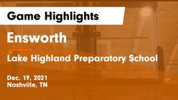 Ensworth  vs Lake Highland Preparatory School Game Highlights - Dec. 19, 2021