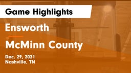 Ensworth  vs McMinn County  Game Highlights - Dec. 29, 2021