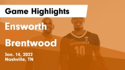 Ensworth  vs Brentwood  Game Highlights - Jan. 14, 2022