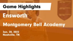 Ensworth  vs Montgomery Bell Academy Game Highlights - Jan. 28, 2022