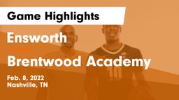 Ensworth  vs Brentwood Academy  Game Highlights - Feb. 8, 2022