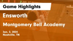 Ensworth  vs Montgomery Bell Academy Game Highlights - Jan. 2, 2024