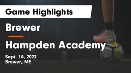 Brewer  vs Hampden Academy Game Highlights - Sept. 14, 2022