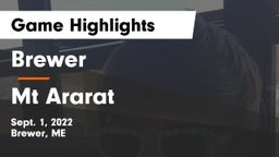 Brewer  vs Mt Ararat  Game Highlights - Sept. 1, 2022