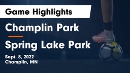 Champlin Park  vs Spring Lake Park  Game Highlights - Sept. 8, 2022