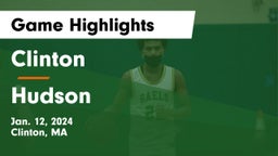 Clinton  vs Hudson  Game Highlights - Jan. 12, 2024