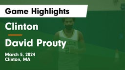 Clinton  vs David Prouty  Game Highlights - March 5, 2024