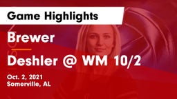 Brewer  vs Deshler @ WM 10/2 Game Highlights - Oct. 2, 2021