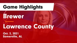 Brewer  vs Lawrence County  Game Highlights - Oct. 2, 2021