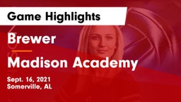 Brewer  vs Madison Academy Game Highlights - Sept. 16, 2021