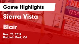 Sierra Vista  vs Blair  Game Highlights - Nov. 25, 2019