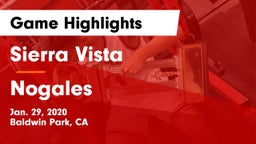Sierra Vista  vs Nogales Game Highlights - Jan. 29, 2020