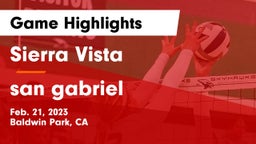 Sierra Vista  vs san gabriel  Game Highlights - Feb. 21, 2023