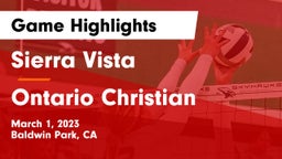 Sierra Vista  vs Ontario Christian  Game Highlights - March 1, 2023