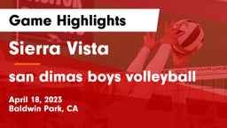 Sierra Vista  vs san dimas boys volleyball Game Highlights - April 18, 2023