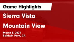 Sierra Vista  vs Mountain View  Game Highlights - March 8, 2024