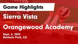 Sierra Vista  vs Orangewood Academy Game Highlights - Sept. 6, 2023