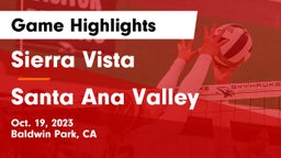 Sierra Vista  vs Santa Ana Valley  Game Highlights - Oct. 19, 2023