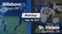 Matchup: Hillsboro High vs. St. Helens  2016