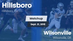 Matchup: Hillsboro High vs. Wilsonville  2018