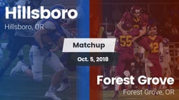Matchup: Hillsboro High vs. Forest Grove  2018