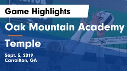 Oak Mountain Academy vs Temple  Game Highlights - Sept. 5, 2019
