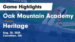 Oak Mountain Academy vs Heritage Game Highlights - Aug. 20, 2020