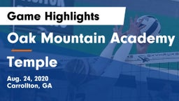 Oak Mountain Academy vs Temple  Game Highlights - Aug. 24, 2020
