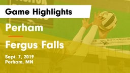 Perham  vs Fergus Falls Game Highlights - Sept. 7, 2019