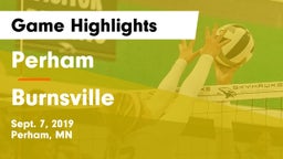 Perham  vs Burnsville  Game Highlights - Sept. 7, 2019
