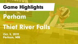 Perham  vs Thief River Falls Game Highlights - Oct. 5, 2019